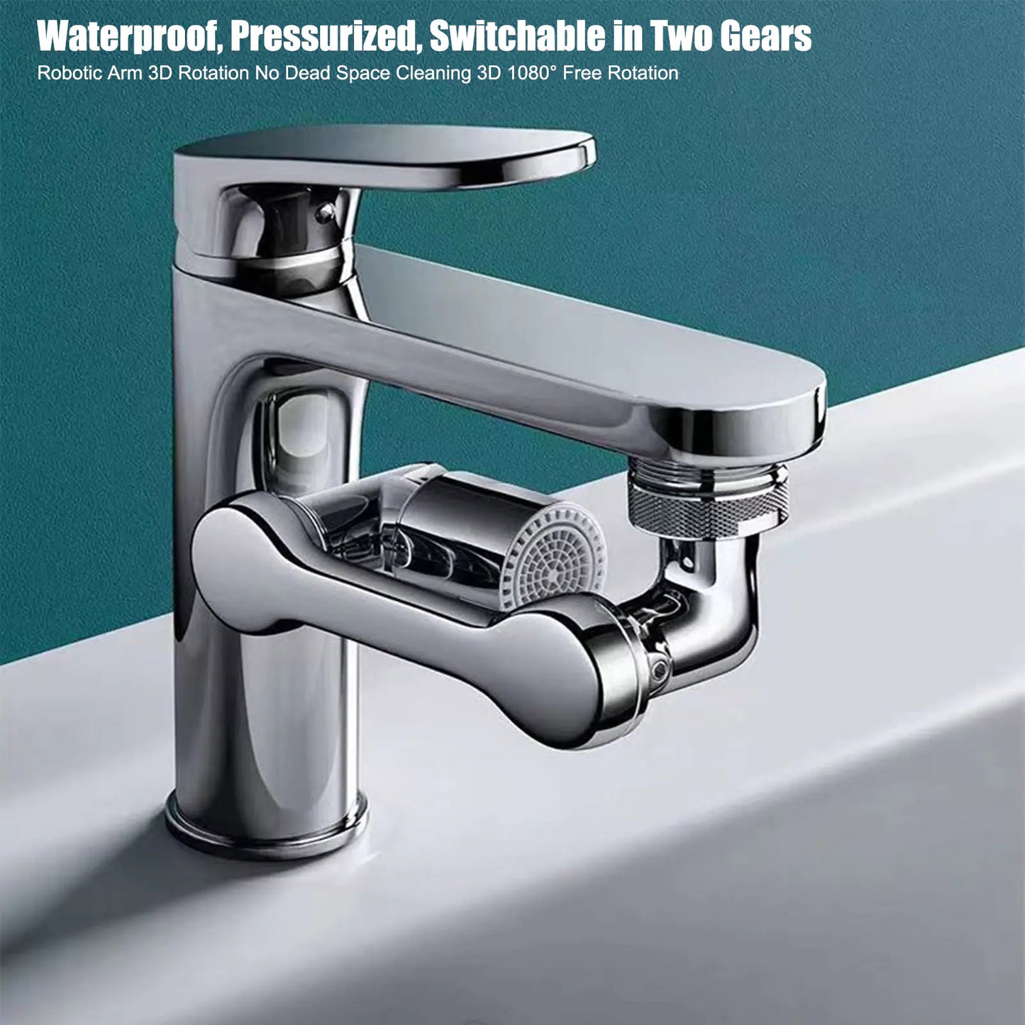 Rotatable 1080 Kitchen Faucet Nozzle Extender Adapter